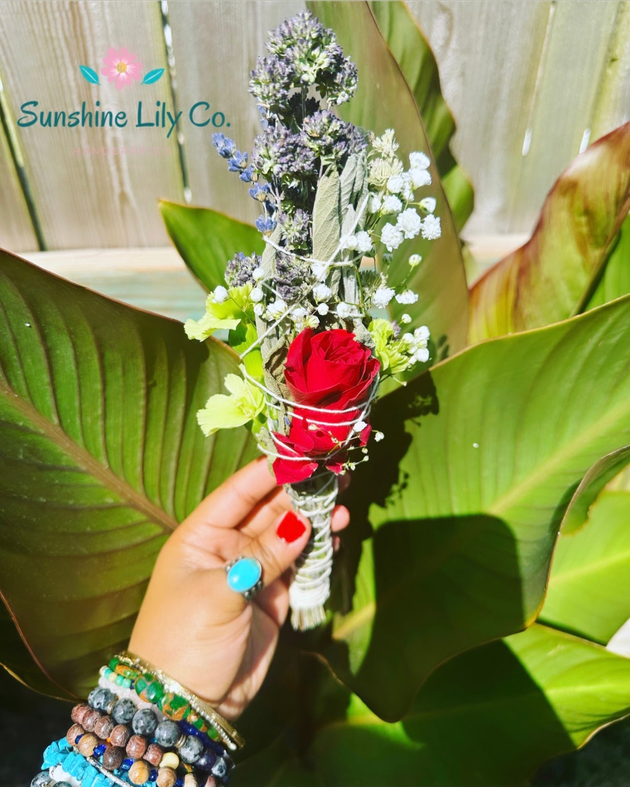 Blue Sage, Greek Oregano, Lavender, Mountain Mint Botanicals