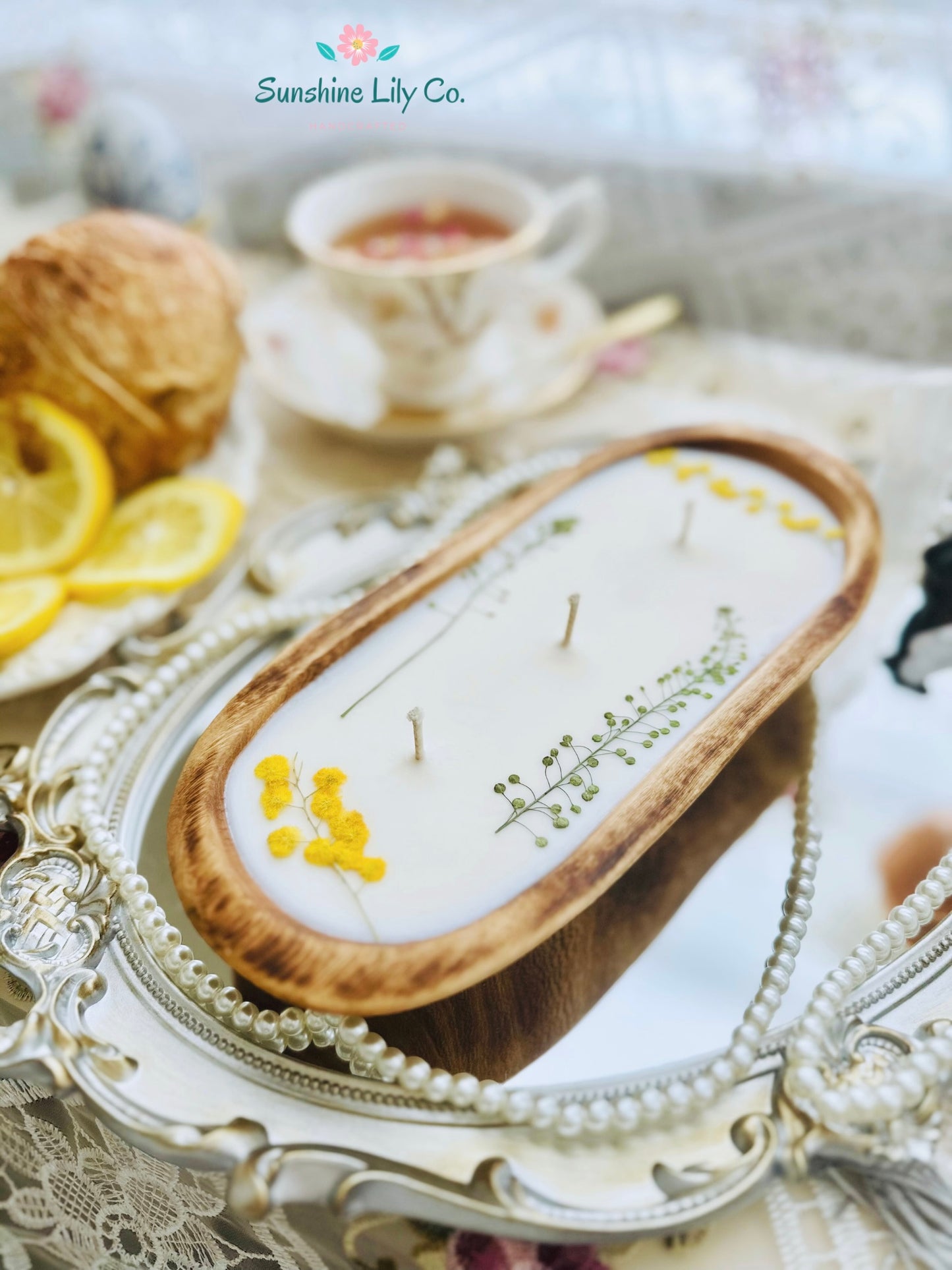 Lemon & Coconut Dough Bowl Candle